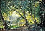 Carl Fredrik Aagard The Deer Park painting